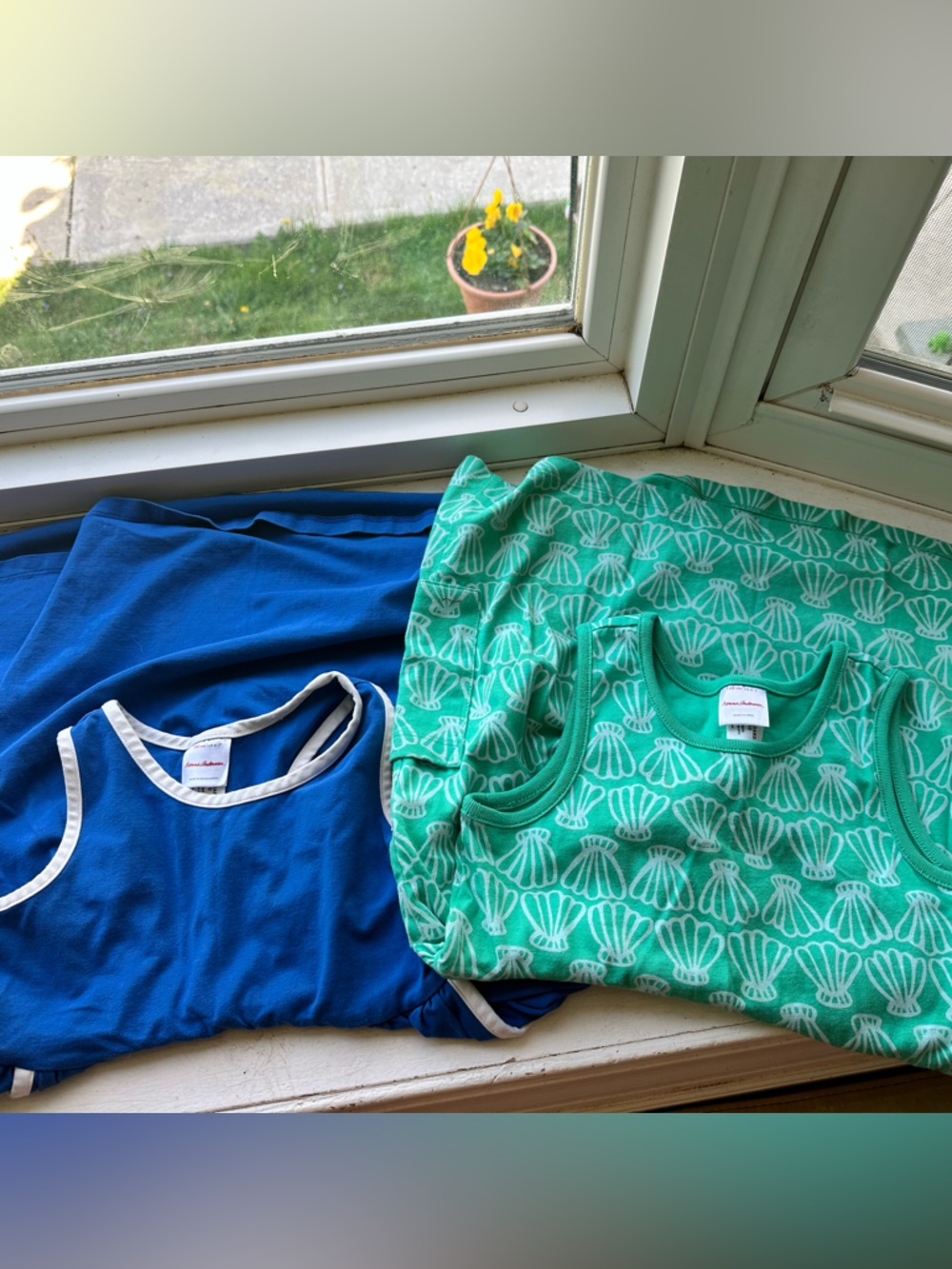 2 Summery Hanna Andersson Dresses size 6-7